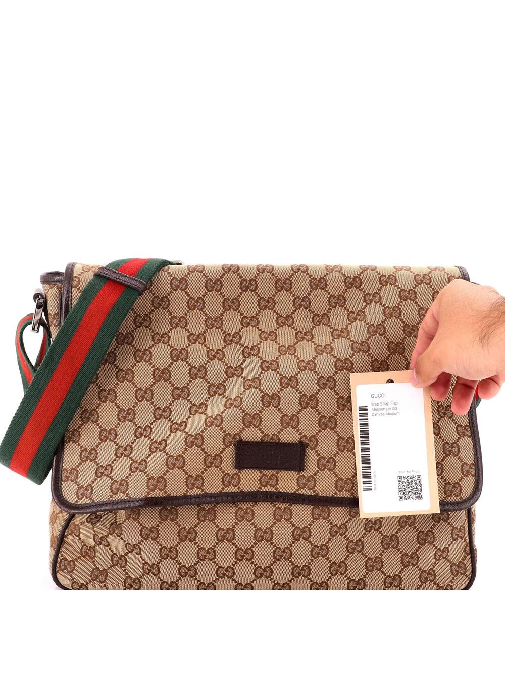 Gucci Web Strap Flap Messenger Gg #370811G90B